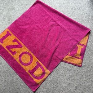 Izod Fuchsia and Mustard Towel